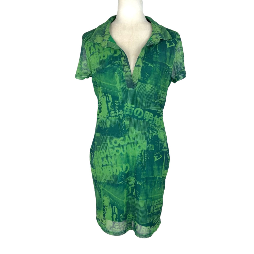 Urban Outfitters green polo dress